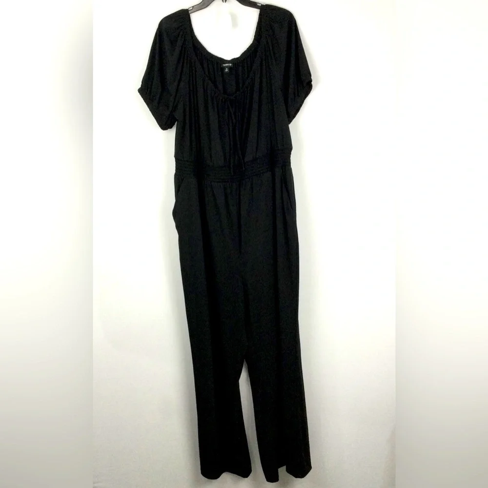 Torrid Puff Sleeve Jumpsuit Romper womens size 2 18/20 - Picture 1 of 8